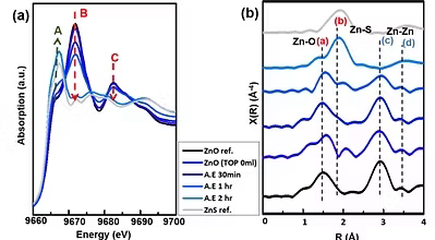 X-ray absorption spectroscopy and structural analysis of synthesized nanoparticles